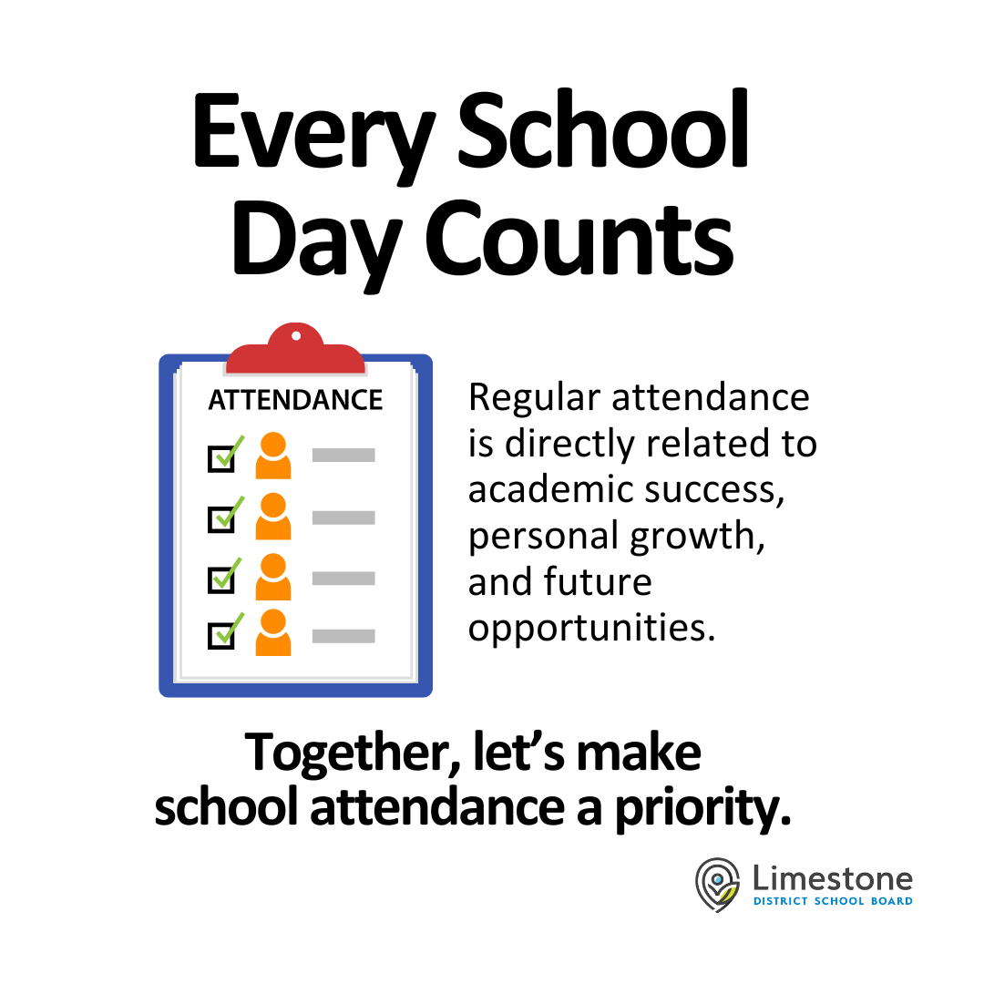 Image of social media graphic for Attendance Matters General