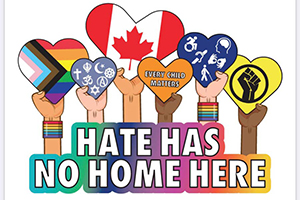 Hate has no home graphic
