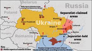 Russia Ukriane map